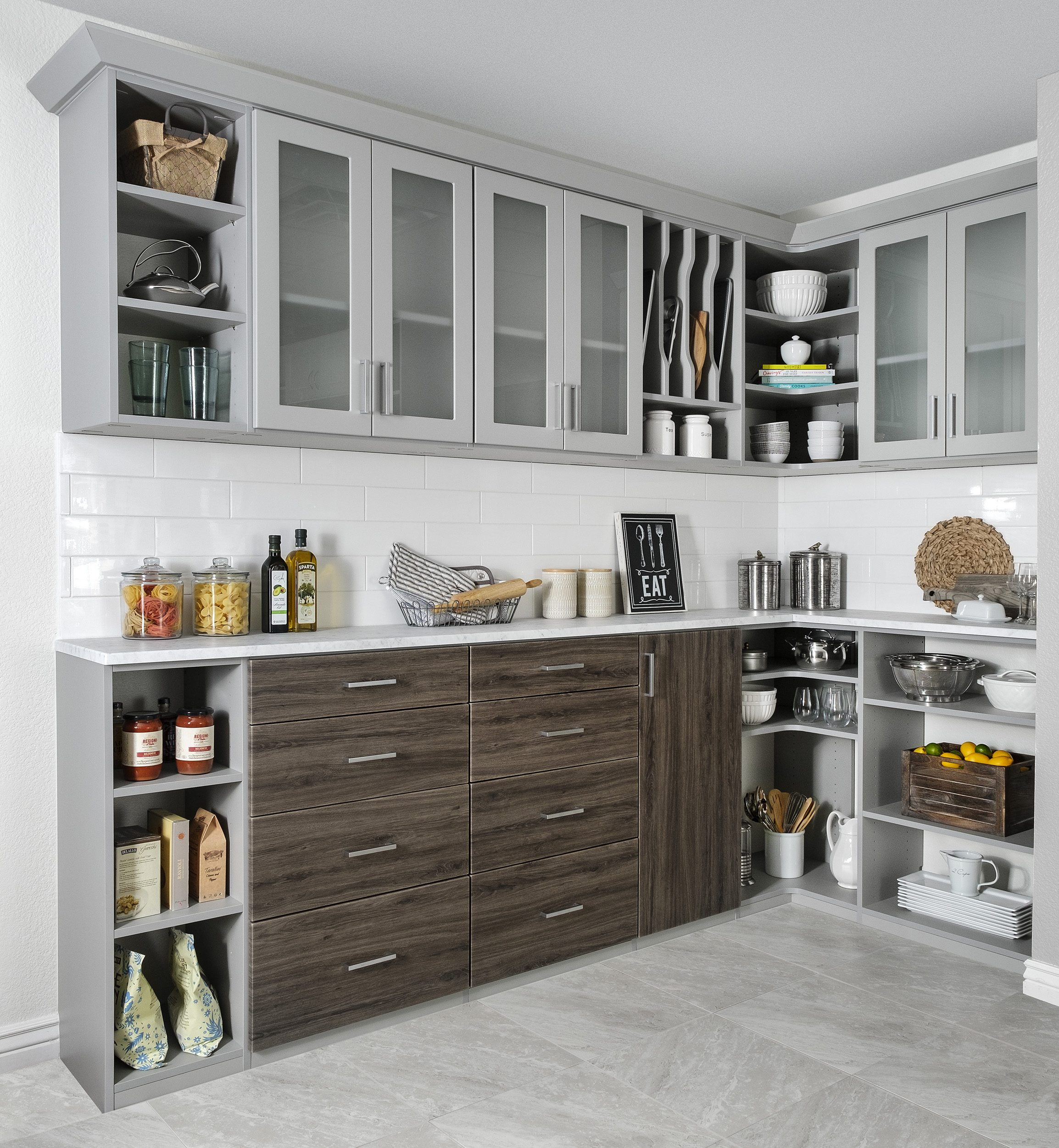 Image showcasing a fully finished Butler Pantries design by Modern Closet in Saskatoon