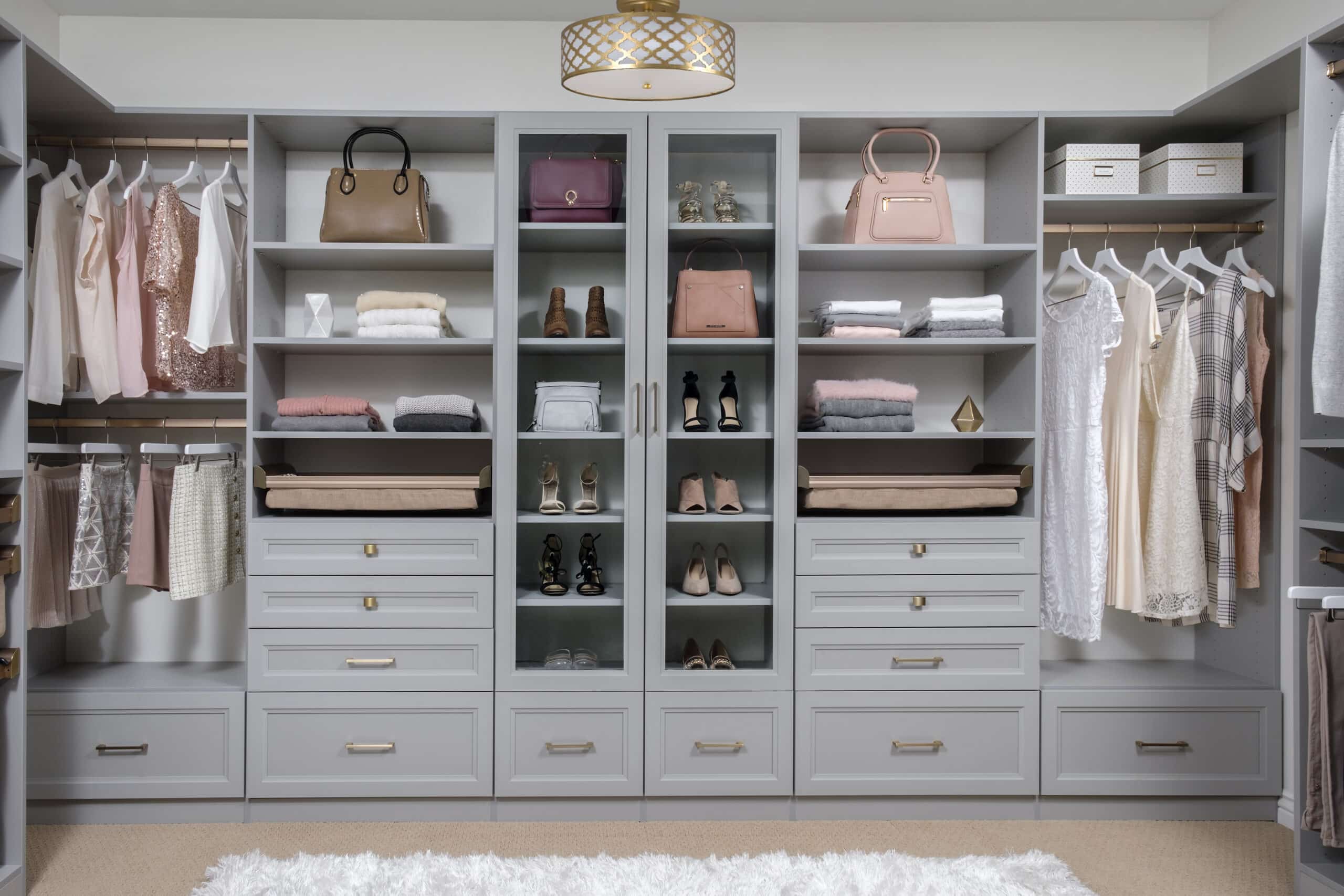 Image showcasing a fully finished Closet Design & Storage Solutions design by Modern Closet in Saskatoon