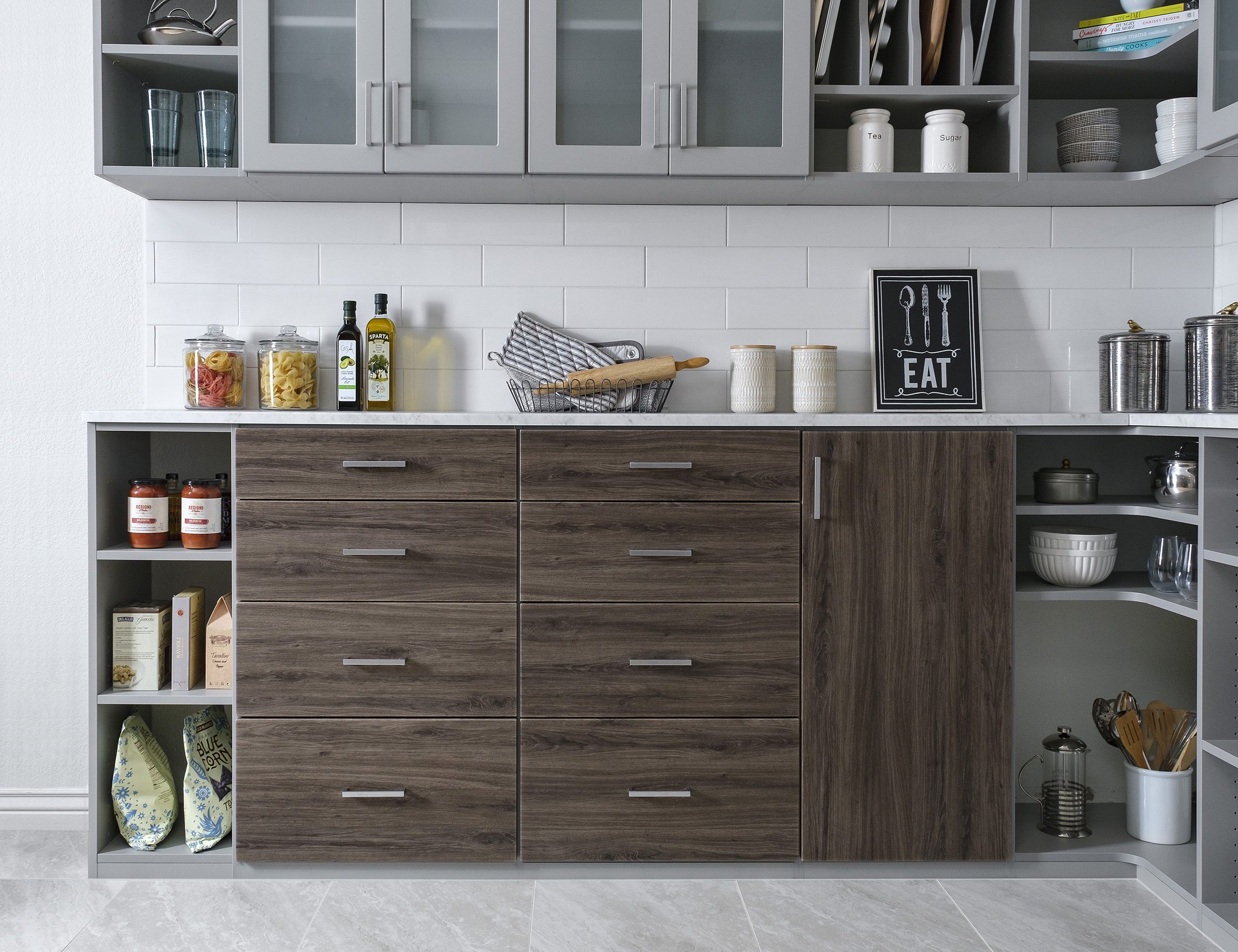 Image showcasing a fully finished Pantries design by Modern Closet in Saskatoon