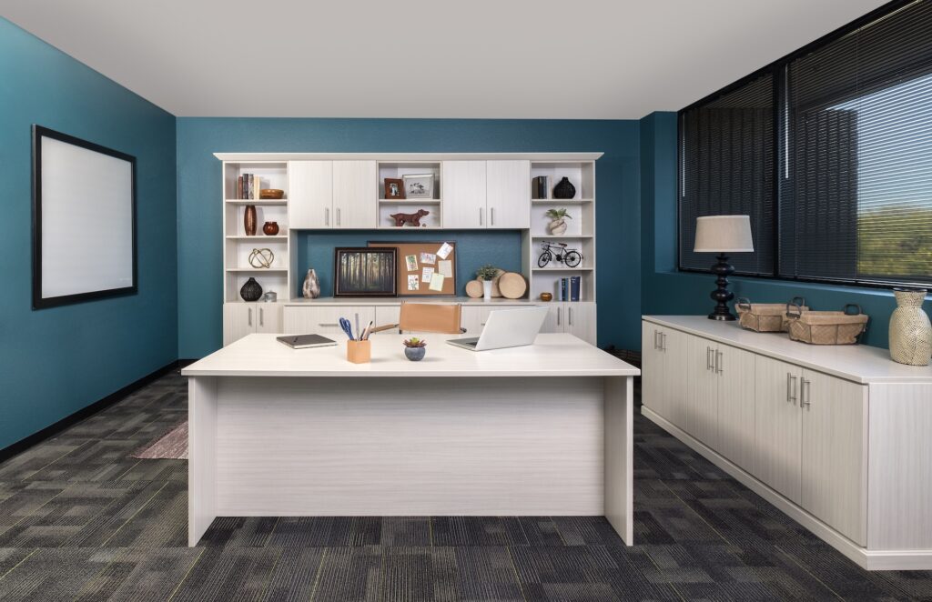 Image of a fully finished Arctic-Flat-Panel-Office-Straight-On-2-Feb-2017-1