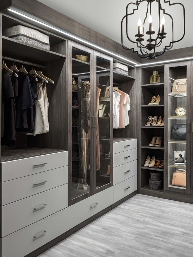 Image of a fully finished Ash-and-Vintage-Modern-Closet-Angle-2-Jul-2020