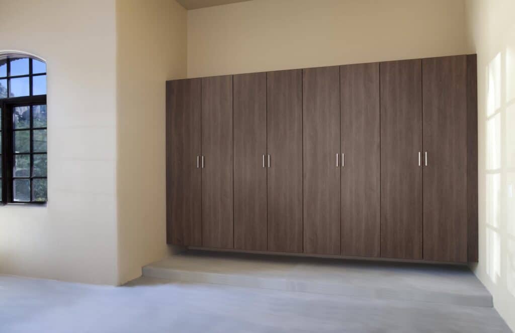 Image of a fully finished Coco-Tall-Cabinets-Tight-Space-Wide-Angle
