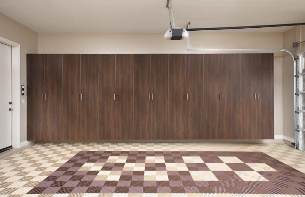 Image of a fully finished Coco-Tall-Cabinets-with-Swiss-Trax-Floor