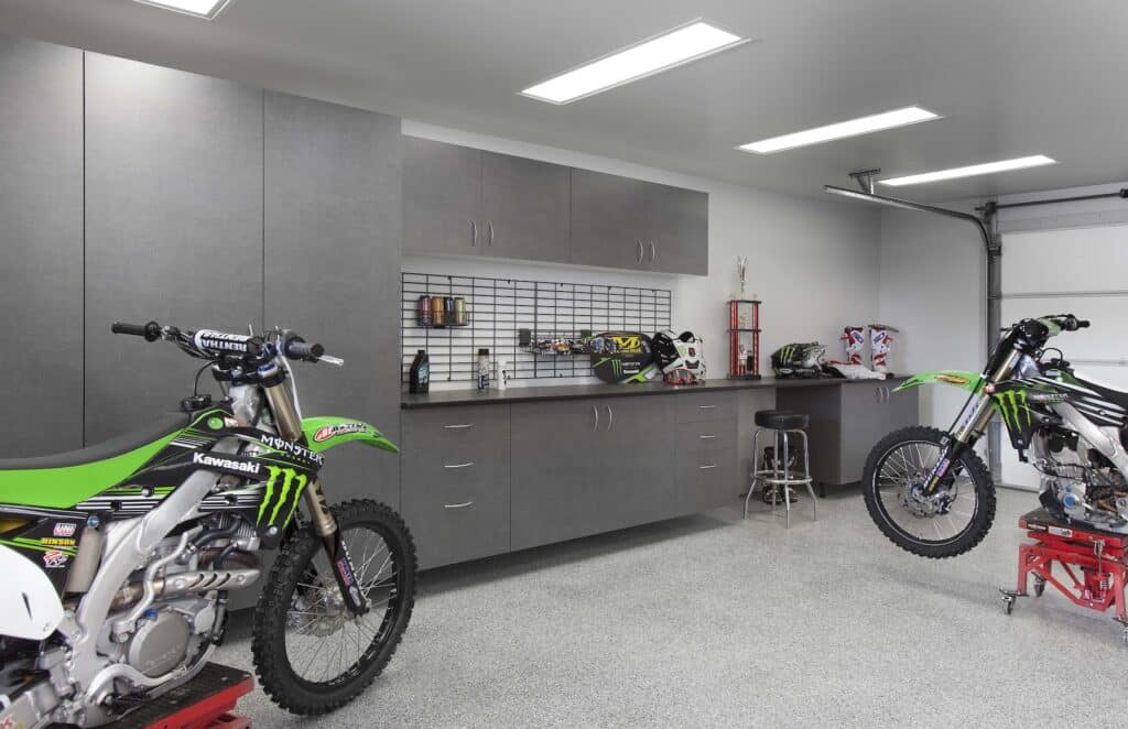 Image of a Garage Flooring designed and installed in Saskatoon