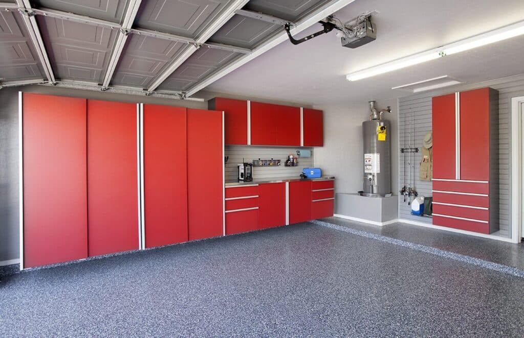 Image of a Garage Flooring designed and installed in Saskatoon