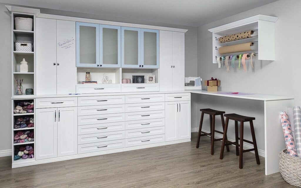 Image of a fully finished White-Glacier-Craft-Room-Jan-2019-update-1