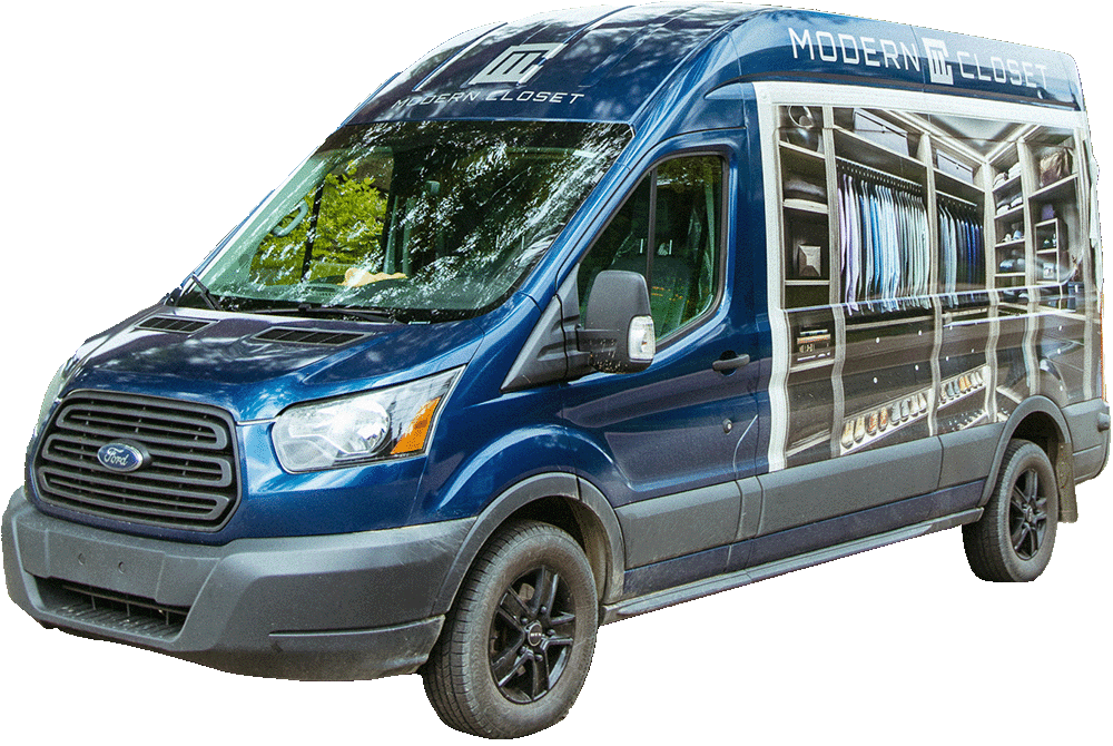 Image of Modern Closet's branded van